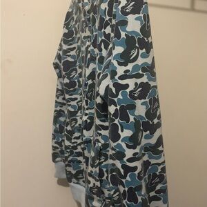 Bape Blue Camouflage Hoodie